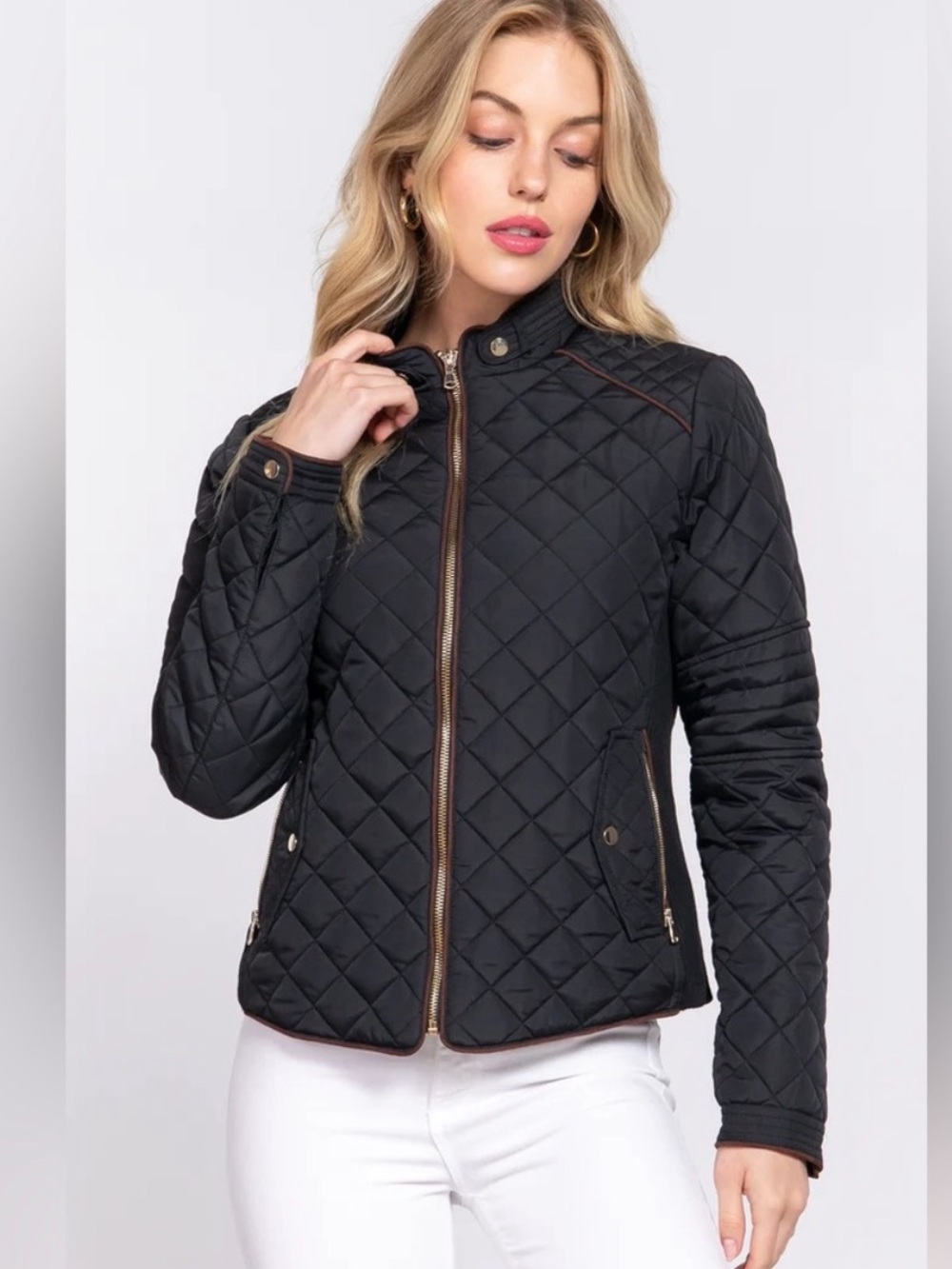 Love Tree Quilted Jacket - Medium